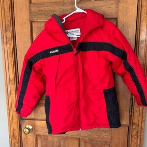 Columbia Kids Puffer Jacket in Red and Black